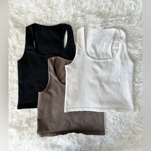 Ribbed Tank Tops Set